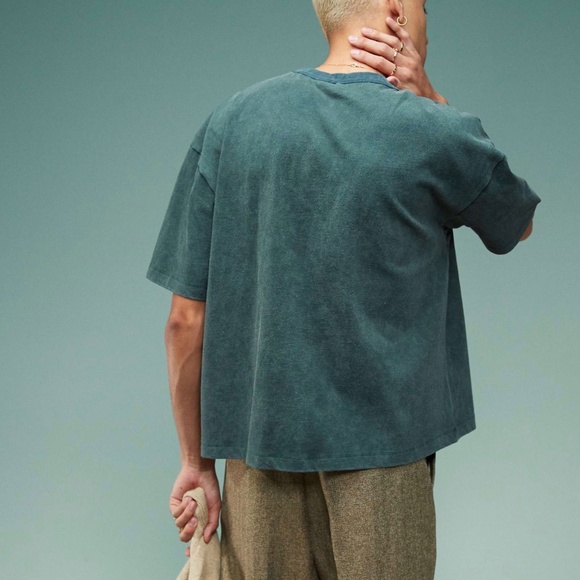 ASOS NEW - Boxy Oversized T-Shirt w/embroidered print - Picture 3 of 3